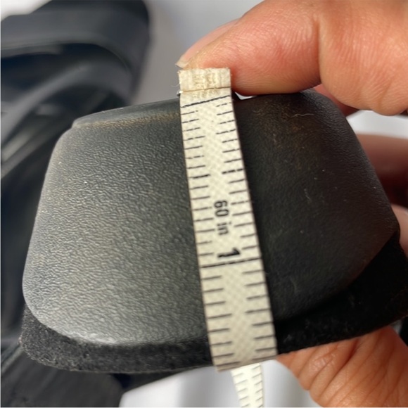 Abeo Black Soft Leather Velcro Sandal - Picture 6 of 9